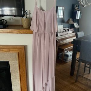 Watters Designs Chiffon Ice Pink Bridesmaid Dress Size 6